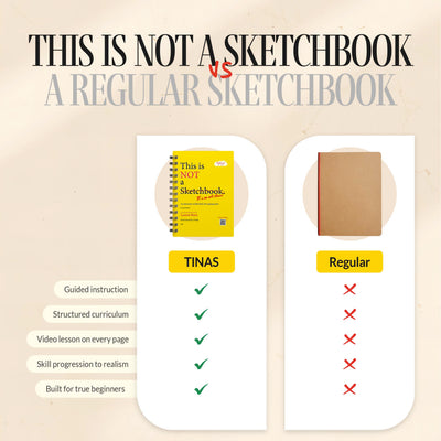 This Is Not a Sketchbook, It's an Art Class — Step-by-Step Drawing Workbook with Video Lessons by Lauren Horn